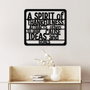 Wallity A Spirit of Thankfulness - Escultura de pared metálica negra